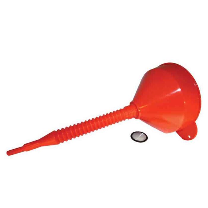 PLASTIC FUNNEL WITH FLEXIBLE SPOUT 195mm scaled