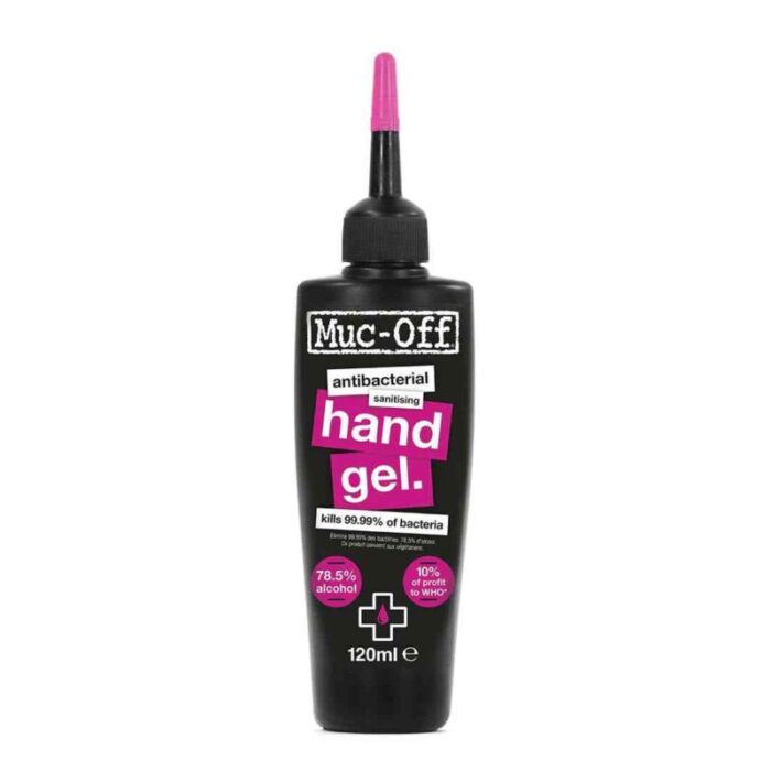 muc off antibacterial sanitising hand gel 120ml